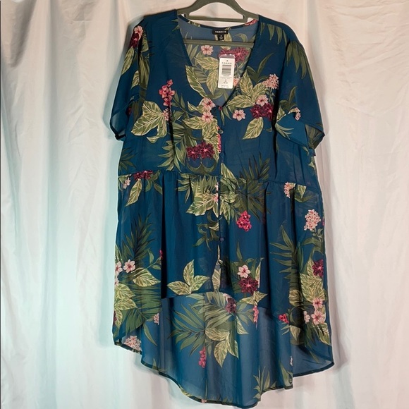 torrid Tops - 🆕Torrid Size 2(18/20)Chiffon Hi-Lo Babydoll Tunic